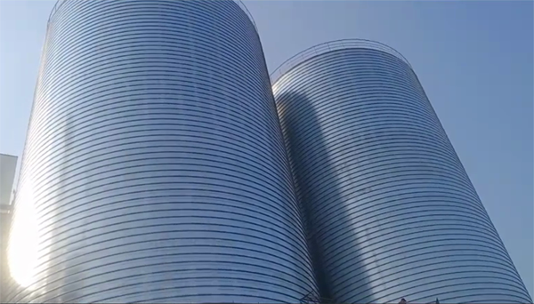 淇滨2座混凝土高架卷板仓